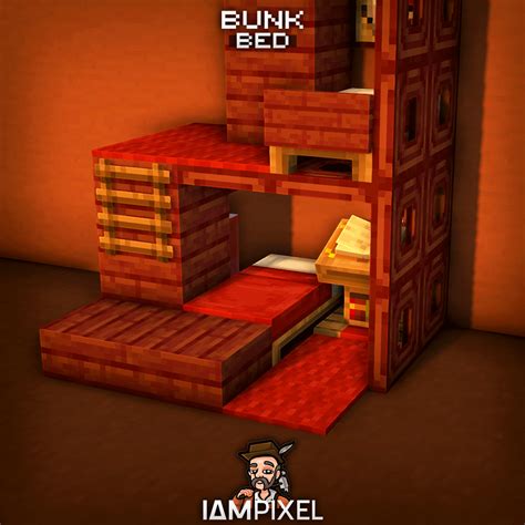 Minecraft Bunk Bed Design! (tutorial in comments) : r/DetailCraft