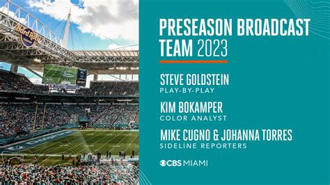 Miami Dolphins Announce Preseason Broadcast Team For 2023