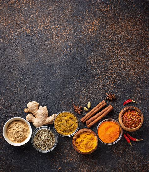 Traditional Indian spices on rusty background | Indian spices, Spices ...