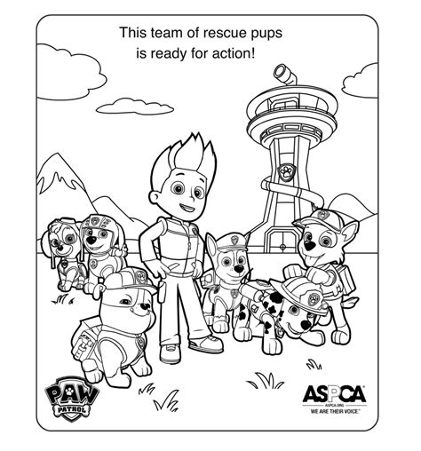 Gambar Paw Patrol Coloring Pages Book Pup Everest di Rebanas - Rebanas