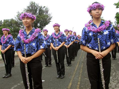 Moanalua High School marching band 2014 | Aloha Festivals 20… | Flickr