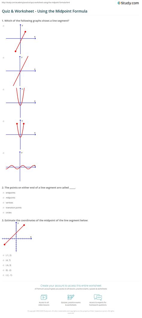 The Midpoint Formula Worksheet - Abhayjere.com