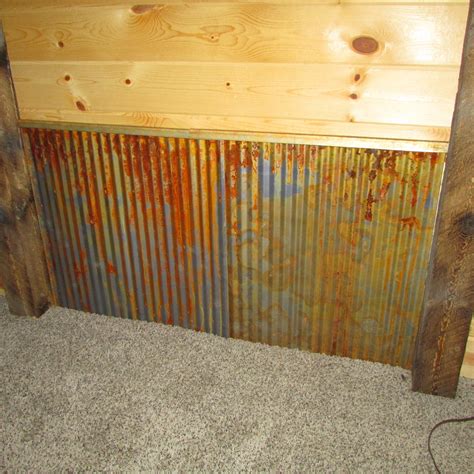 Corrugated Metal Wainscoting Wall Panels - Rusted - 36" Height - Walmart.com - Walmart.com