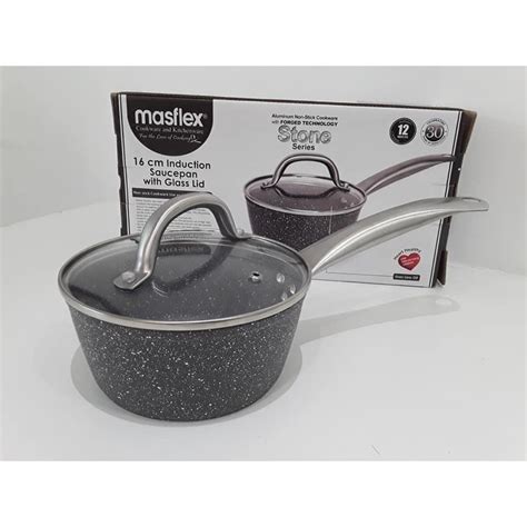 16cm Induction Saucepan with Glass Lid | Shopee Philippines