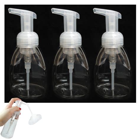 3X Clear Empty Plastic Foamer Hand Soap Dispenser Foam Pump Bottles 296 ml 10 oz | eBay