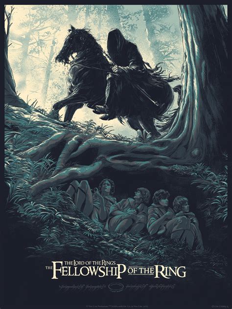 The Fellowship of the Ring Screen print on Behance