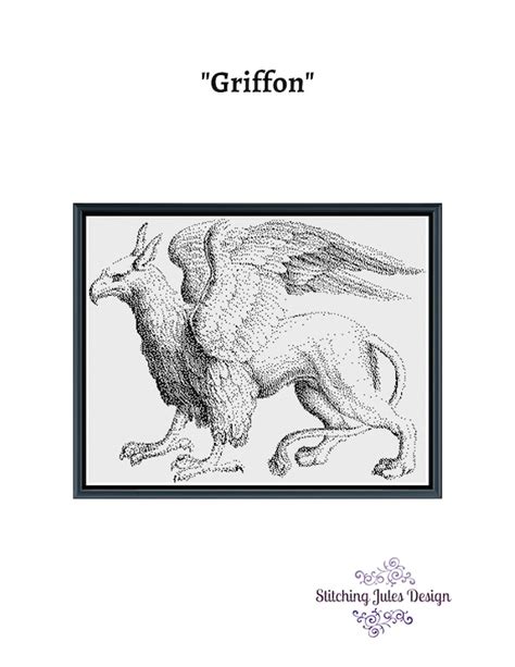 Griffon Gryphon Griffin Mythology Fantastical Creature Lion - Etsy