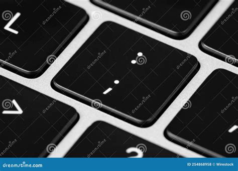 "Semi-Colon" and "Colon" Key on Keyboard Stock Photo - Image of concept, object: 254868958