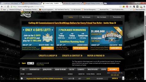 DraftKings Web Site Was Among Those Seeing Technical Difficulties