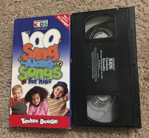 CEDARMONT KIDS 100 Sing Along Songs for Kids Vol. 3 Yankee Doodle (VHS) ACC EUR 11,27 - PicClick FR