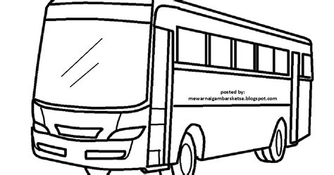 Gambar Mewarnai Gambar Sketsa Bus 7 Bis Kartun di Rebanas - Rebanas