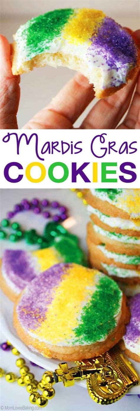 Easy Mardis Gras Cookies - Mom Loves Baking