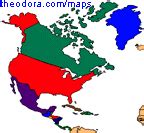 Maps of North America - Flags, Maps, Economy, Geography, Climate ...