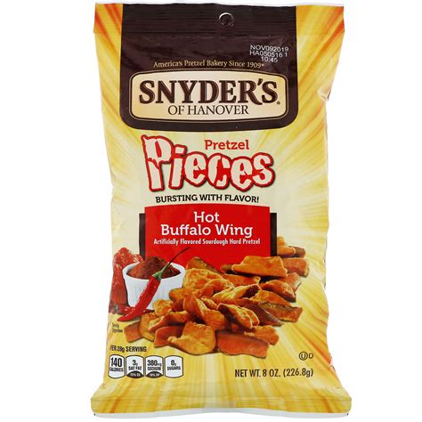 Snyder's, Pretzel Pieces, Hot Buffalo Wing, 8 oz (226.8 g) - iHerb