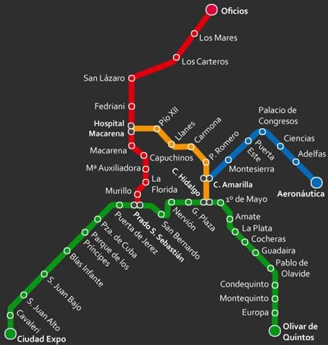 Seville Subway Map