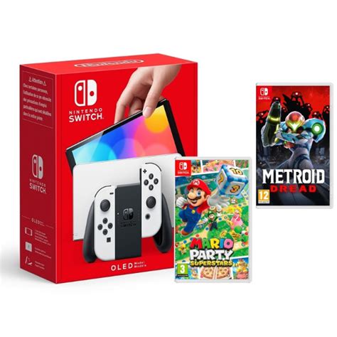 Buy Nintendo Switch OLED Model White Plus Mario Party Superstars or ...