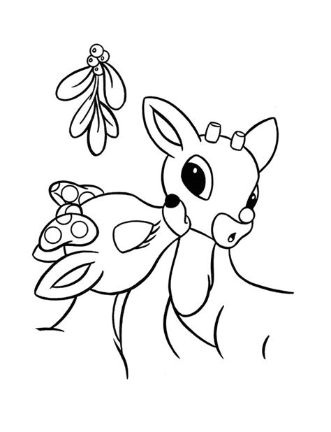 Free Printable Rudolph Coloring Pages For Kids