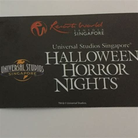 Halloween Horror Nights Tickets, Tickets & Vouchers, Event Tickets on Carousell