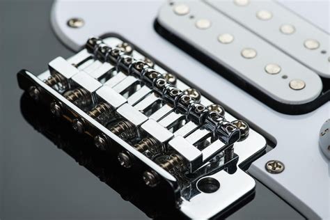 Premium Photo | Electric guitar bridge