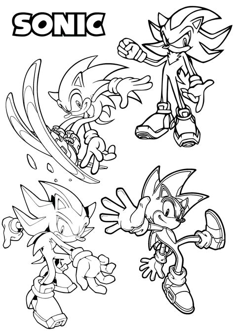 Sonic Characters Printable