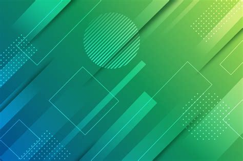 Green abstract geometric screensaver | Free Vector