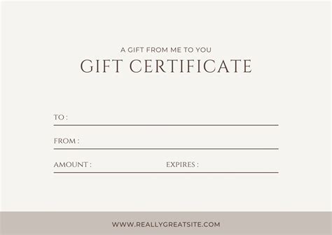 Custom Gift Certificate Template - Sampletemplate.my.id