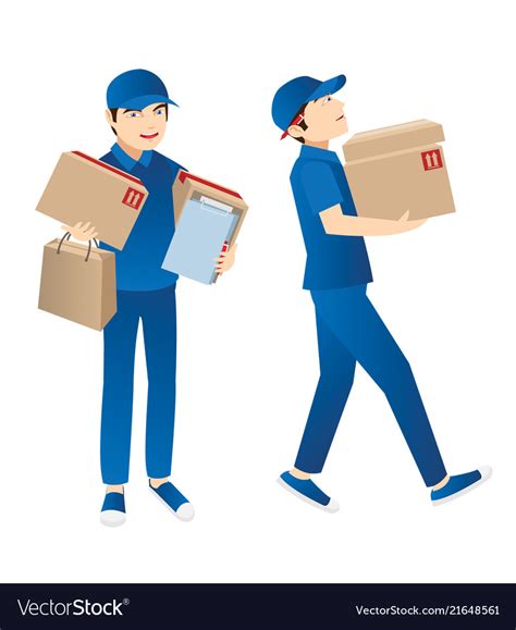 Delivery guy Royalty Free Vector Image - VectorStock