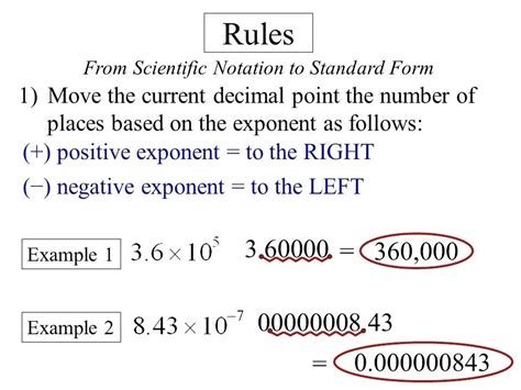 Scientific Notation Rules | Scientific notation, Math methods, Notations