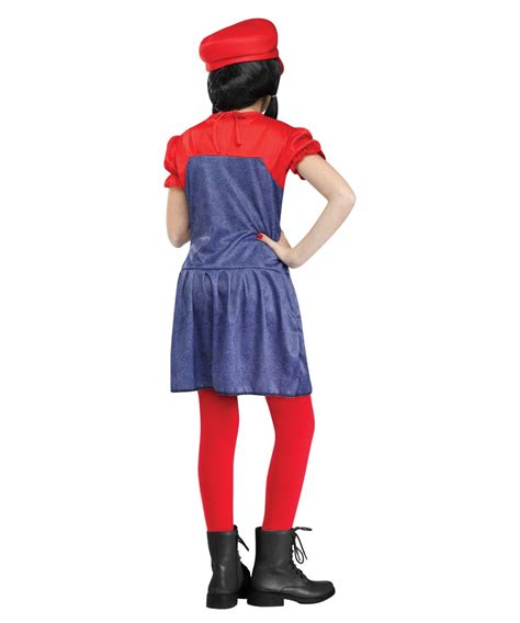 Mario Pretty Plumber Girls Costume - Girls Costume