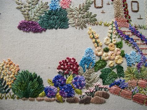 Hayfield Cottage: Cottage Garden Embroidery