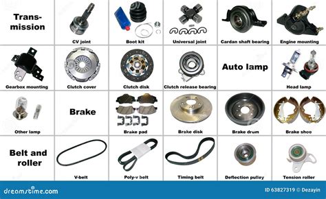 The Most Popular Spare Parts of the Transmission Stock Image - Image of brake, assortment: 63827319