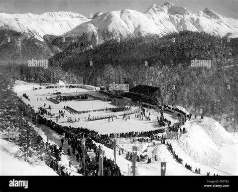 The 1948 Winter Olympics in St. Moritz. Museum: PRIVATE COLLECTION ...