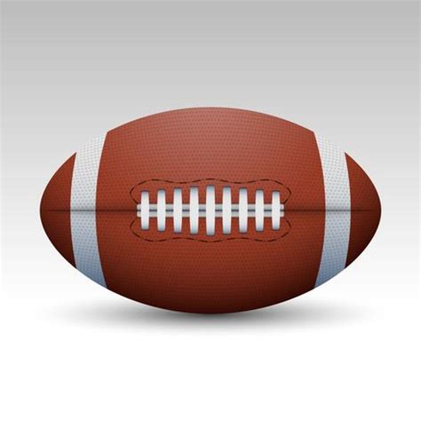 American Football Ball Vector Realistic Illustration 514884 Vector Art ...