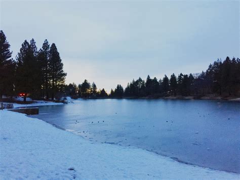 Southern California Green Valley Lake Snow without Crowds