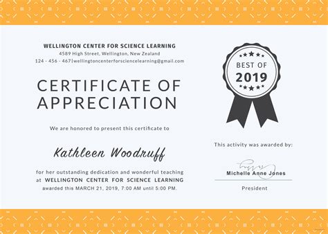 Classroom Certificates Templates | Best Creative Template Design