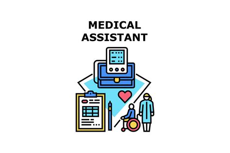 Medical assistant icon vector illustration By vectorwin | TheHungryJPEG