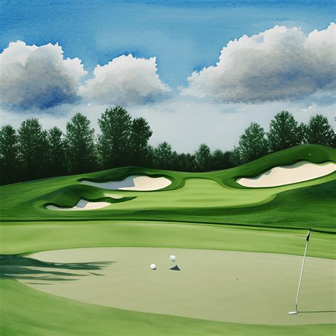 Golf Course Graphic · Creative Fabrica