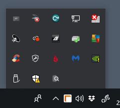 Taskbar hidden icons are tiny - can I embiggen them? - Windows 10 Forums