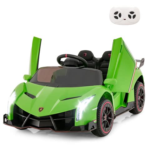 OLAKIDS 2 Seater Kids Ride on Car, 12V 4WD Powered Electric Vehicle with Hydraulic Doors ...