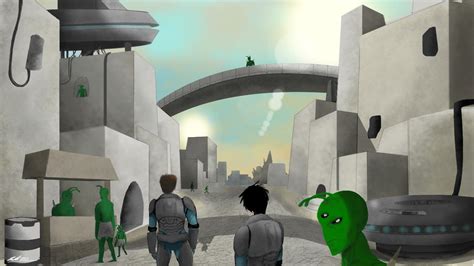 Alien City Concept Art 1 by DarkStormGTS on DeviantArt