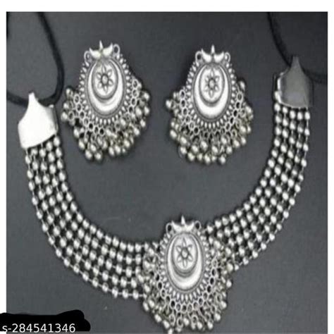 Oxidised silver jewellery set – Shefit