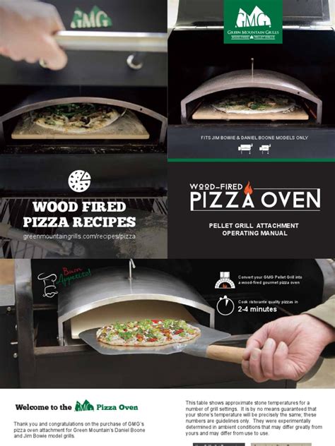 GMG Pizza Oven Manual 2018 | Barbecue Grill | Pizza