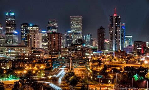 Denver Skyline Winter Wallpaper. Desktop Background