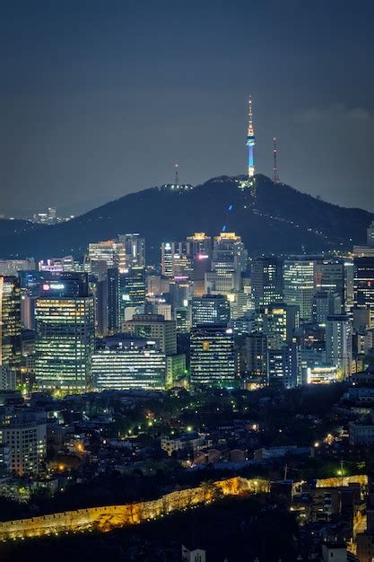 Premium Photo | Seoul skyline in the night, south korea.