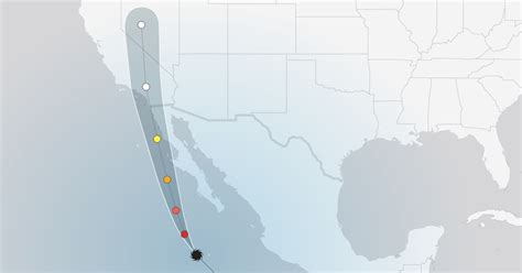 Tropical Storm Hilary tracker map - Los Angeles Times