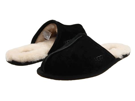 UGG - Scuff (Black) Men's Slippers | Slippers.com - Shop Comfy