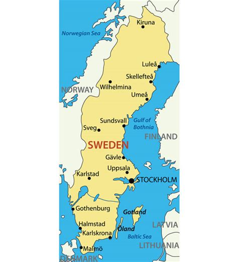 Large Detailed Map Of Sweden With Cities And Towns, 53% OFF