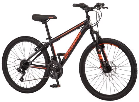 Mongoose Mountain Bike 24 Inch Wheel Boys 21 Speeds Disc V Brakes Kids Men Sport 313107076091 | eBay