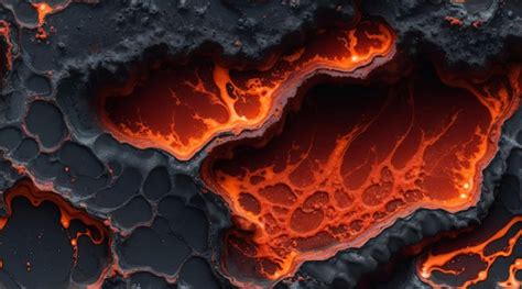 Premium AI Image | Molten Lava Texture 2