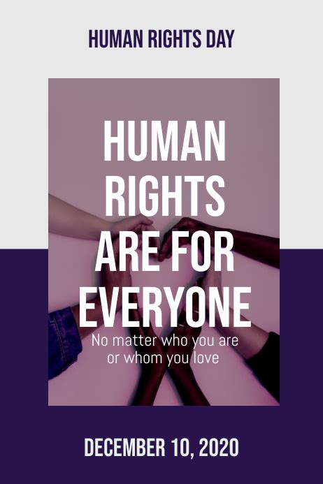 Human Rights Day Poster Template | PosterMyWall